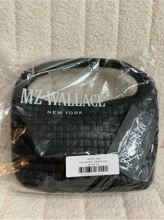 MZ Wallace Handbags - NWT MZ Wallace Woven Crossbody Hobo - Black - Still in plastic bag, never used.